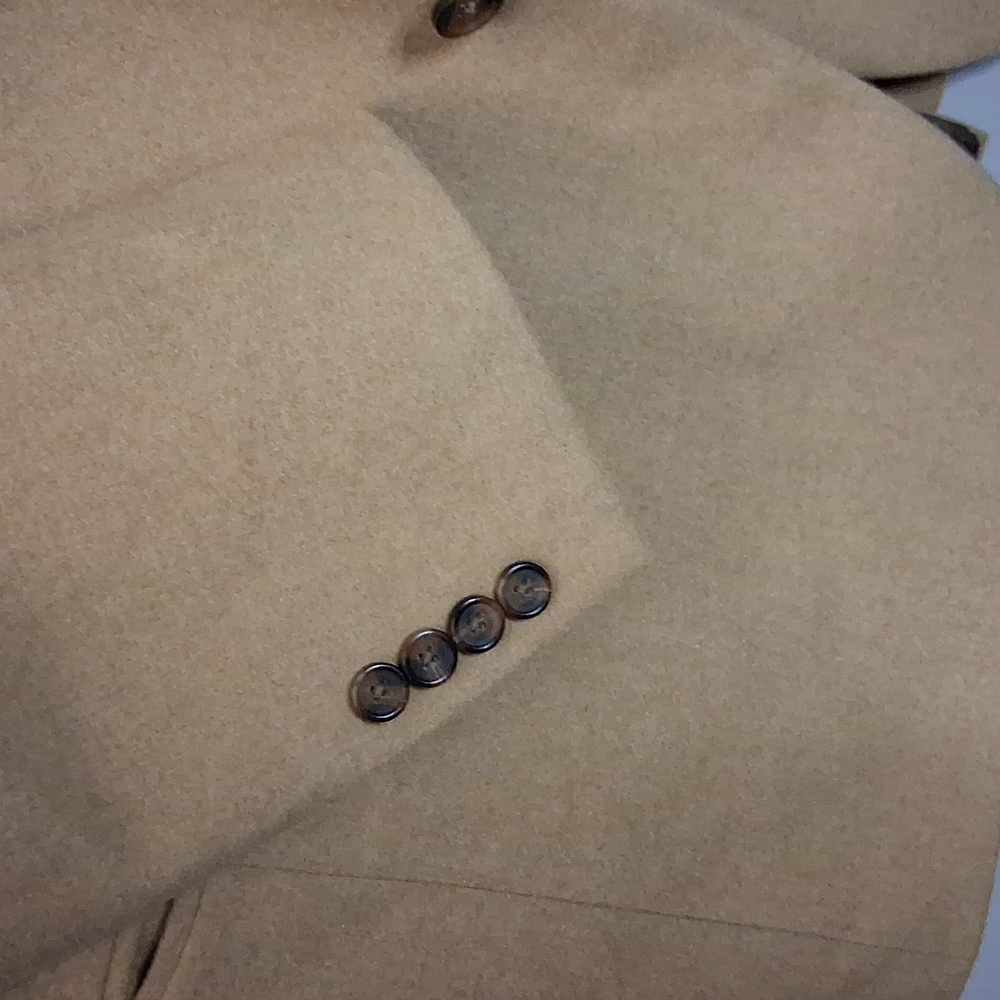Brooks Brothers Traditional Fit Camel Hair Twill 1818 Tan Sport Blazer Size 44R - Picture 3 of 6
